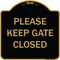 Signmission Designer Series-Please Keep Gate Closedplease Keep Gate Closed, 18" x 18", BG-1818-9789 A-DES-BG-1818-9789 - alternate 1